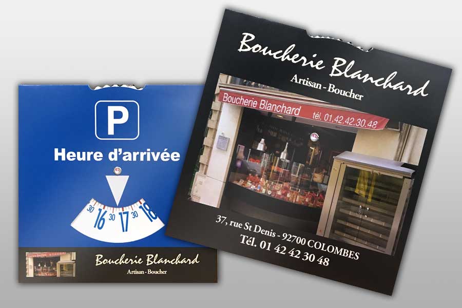 Disques de Stationnement pour Métiers de la Boucherie et Traiteurs