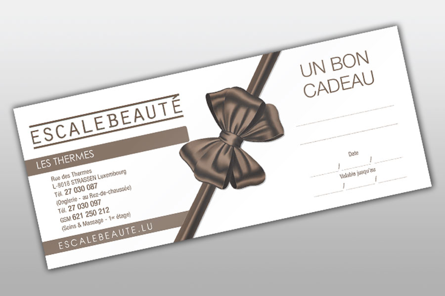 Bons Cadeau pour Métiers de la Coiffure, Beauté, Esthétique
