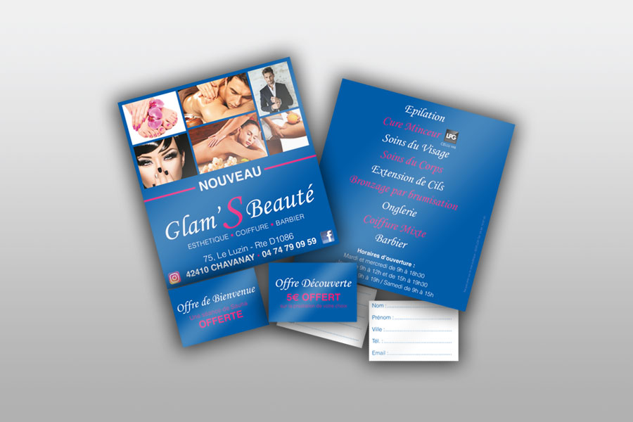 Flyers Intelligents pour Métiers de la Coiffure, Beauté, Esthétique