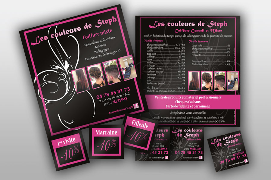 Flyers Intelligents pour Métiers de la Coiffure, Beauté, Esthétique