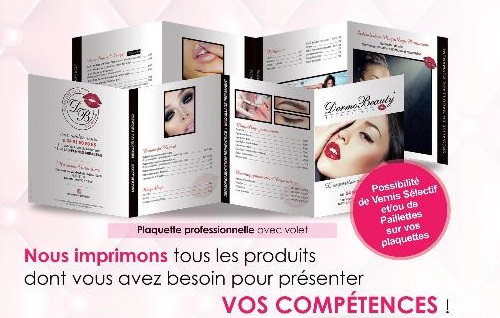 Plaquettes pour Métiers de la Coiffure, Beauté, Esthétique