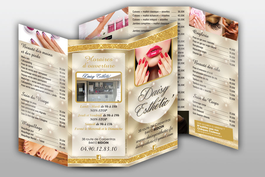 Plaquettes pour Métiers de la Coiffure, Beauté, Esthétique