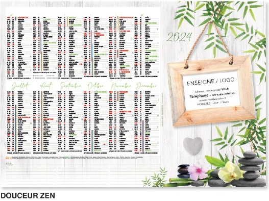 Calendriers et Agendas pour Métiers de la Fleur