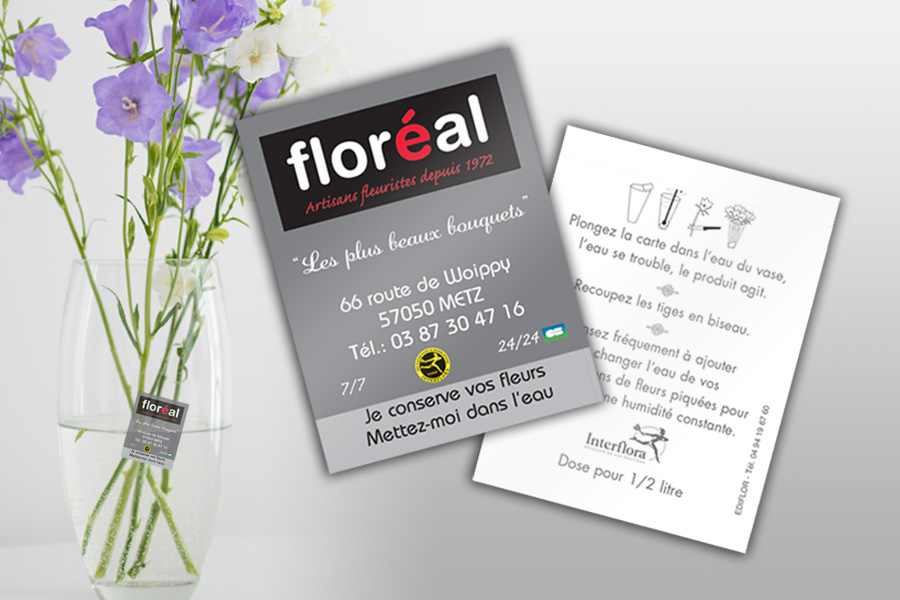 Cartes Conservatrices pour Fleuristes