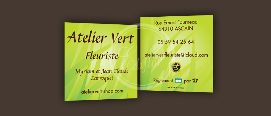 Cartes de Visite pour Fleuristes