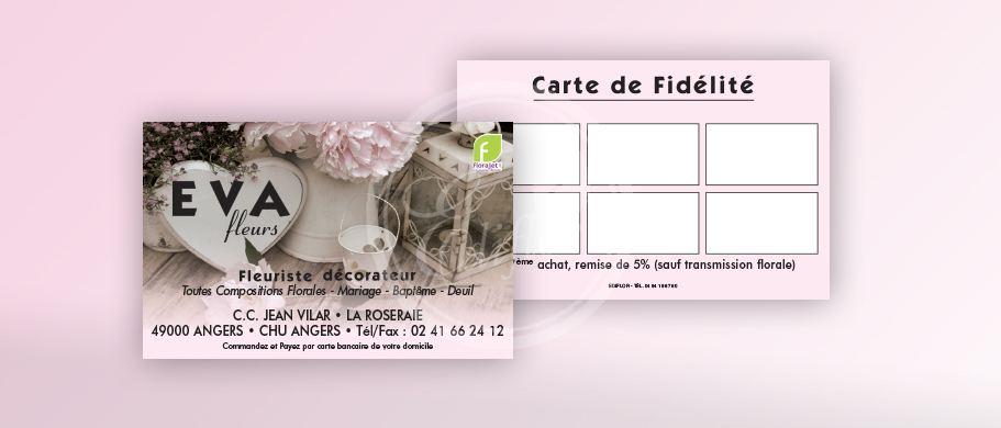 Cartes de Visite pour Fleuristes