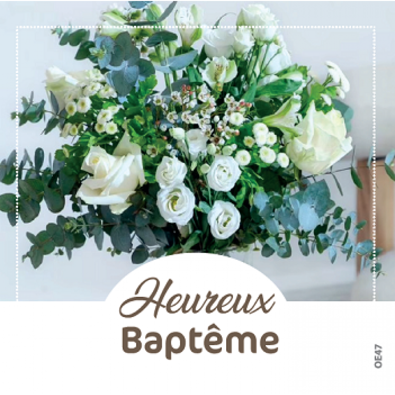 Cartes à Thème Baptême - Heureux Baptême