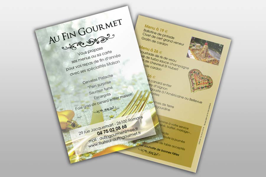 Flyers Intelligents pour Métiers de Bouche, Restauration et Epiceries